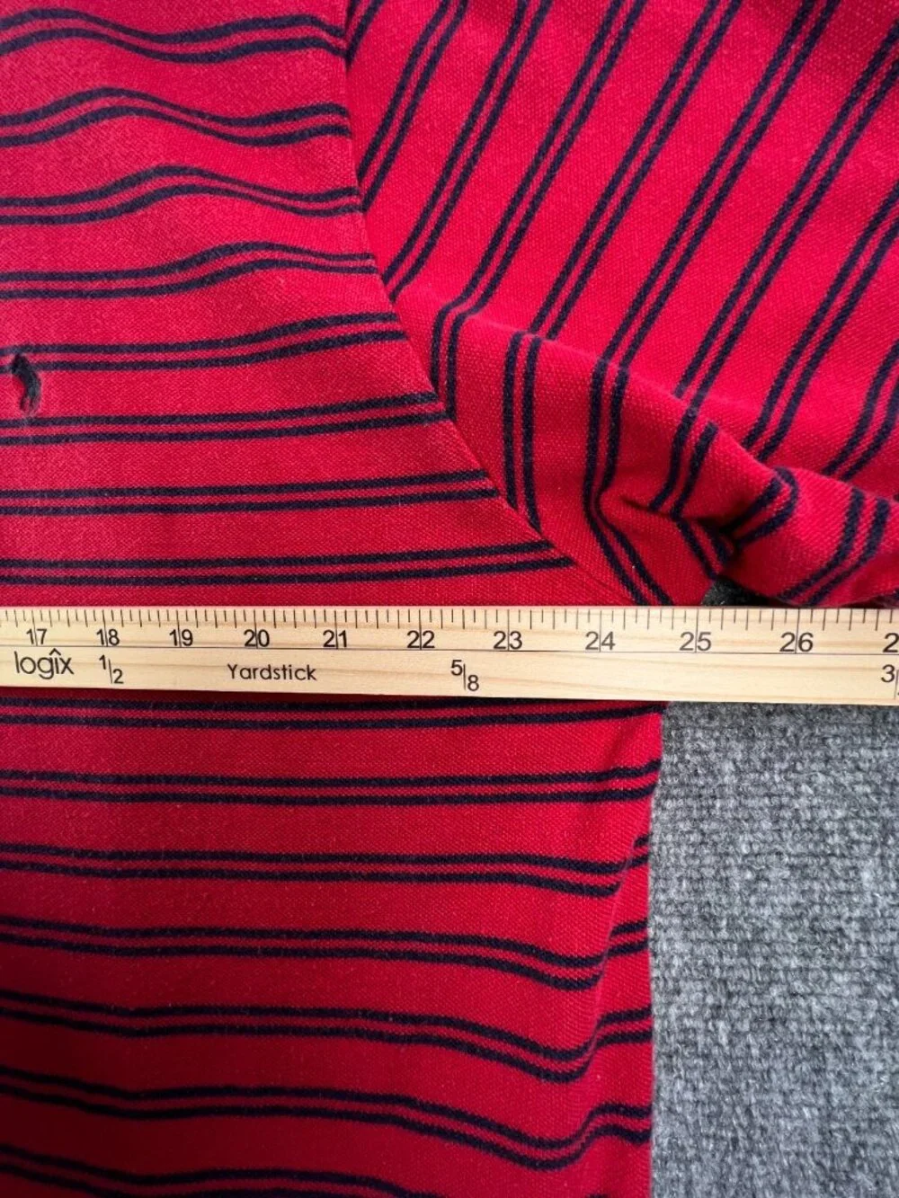 Polo Ralph Lauren Men’s Short Sleeve Polo Shirt USA Red Blue Striped 2XL Adult